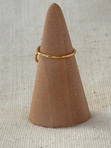 Raw Colombian Emerald Circle Ring