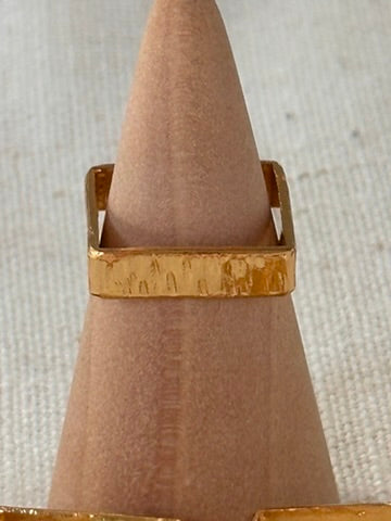 Handcrafted Square Band Ring