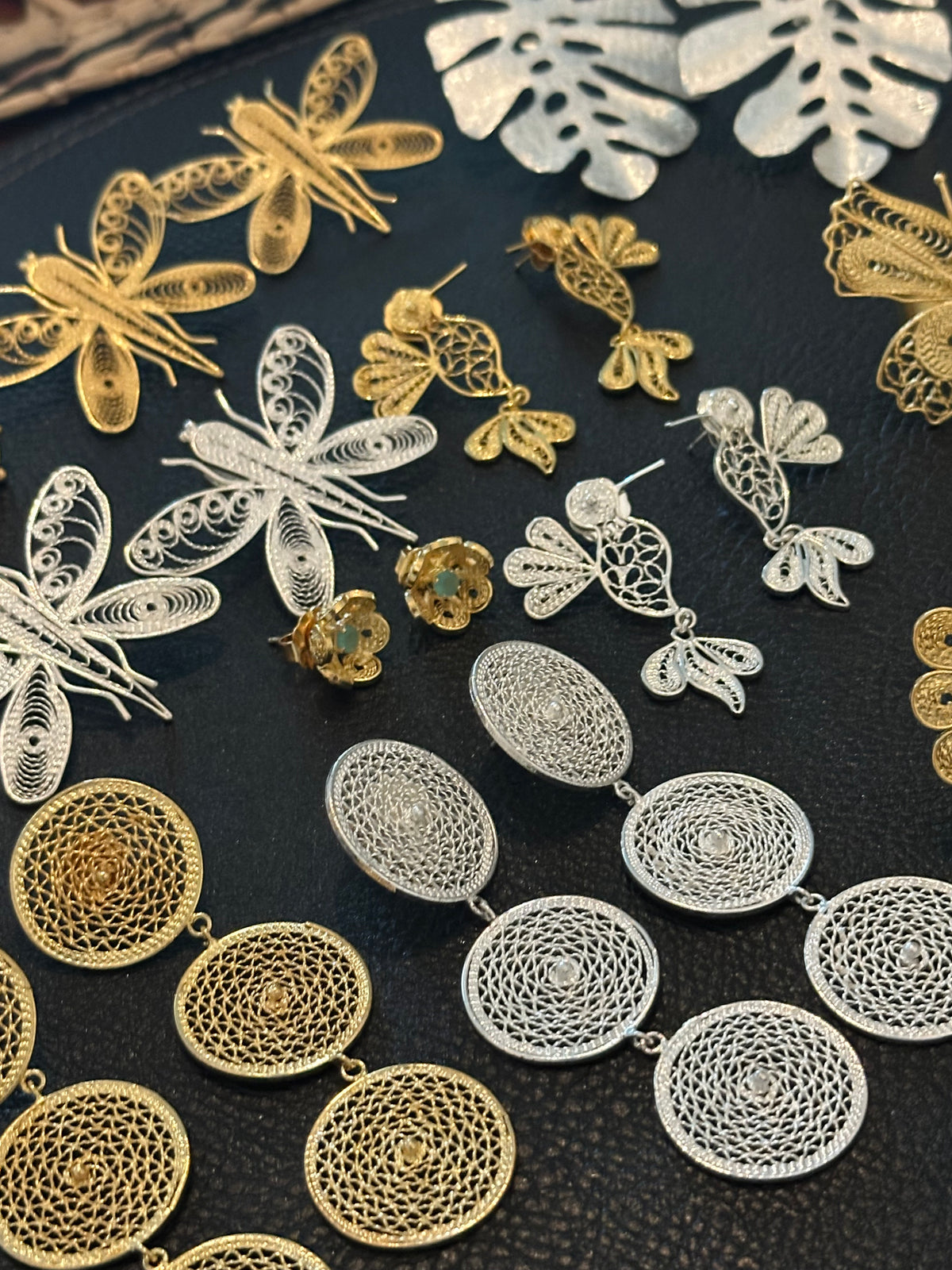 Libélula Statement Earrings – Filigrana Momposina