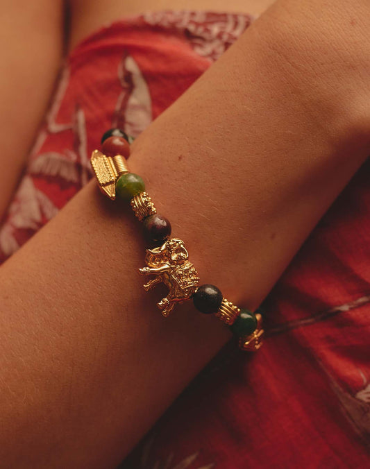 Pulsera de Charms India - Elephant Charm Bracelet by Entrelazos