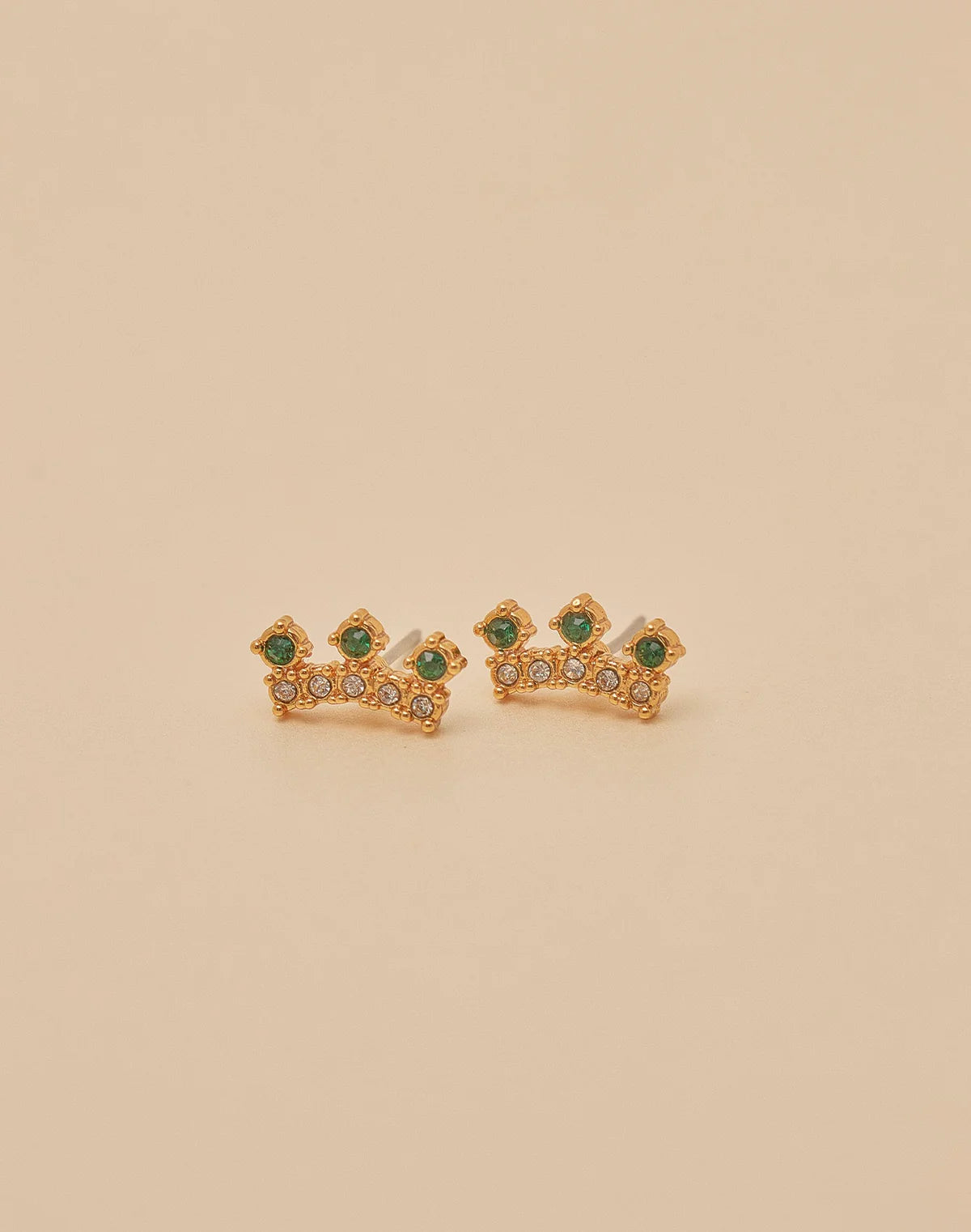 Crown Set of 2 Studs + Earcuff by Entrelazos
