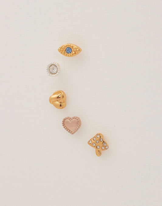 Malaga Set of 5 Studs by Entrelazos
