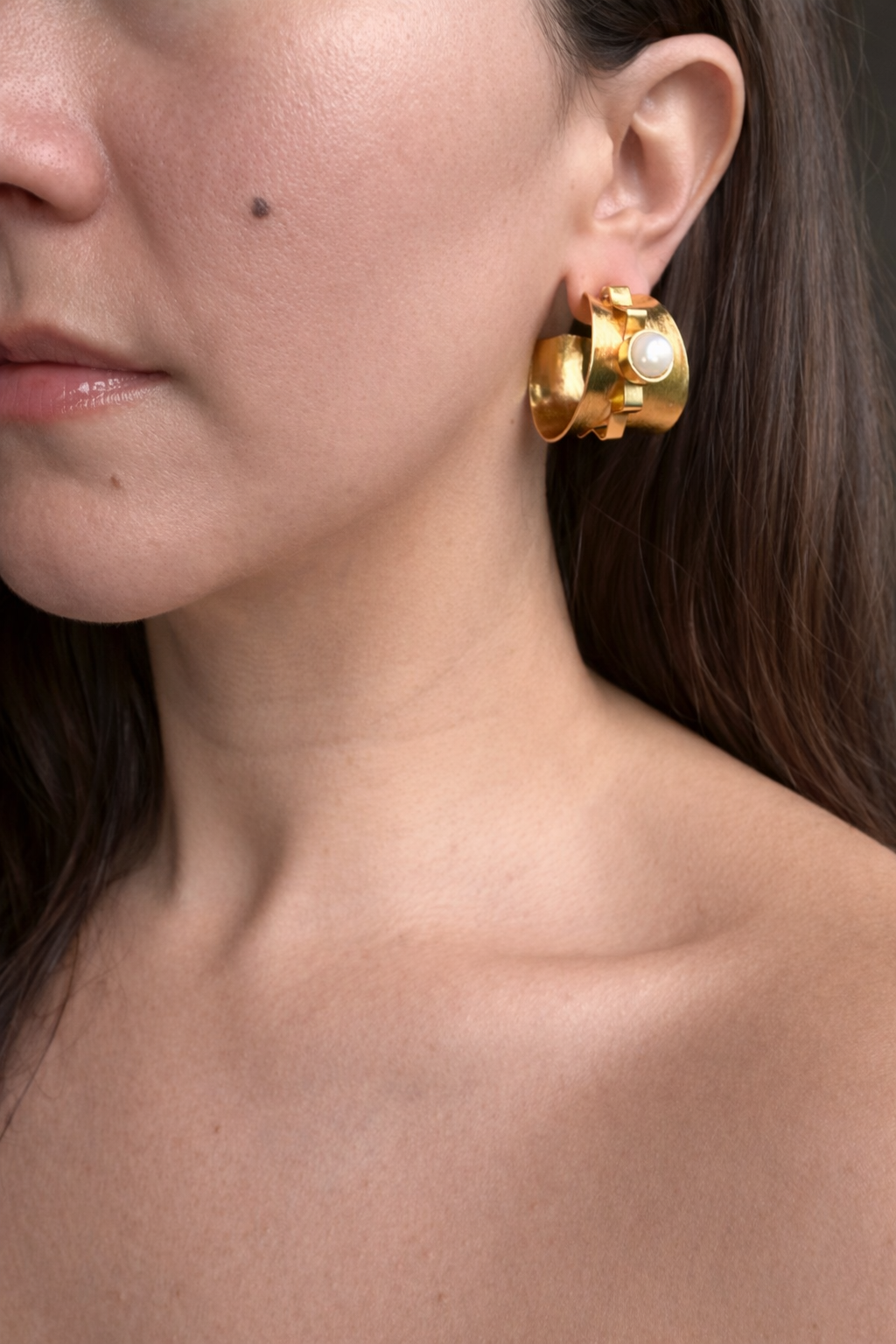 Perla Dorada Statement Hoops (Pre-Order)