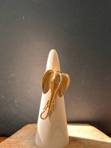 Gold Elephant Statement Ring