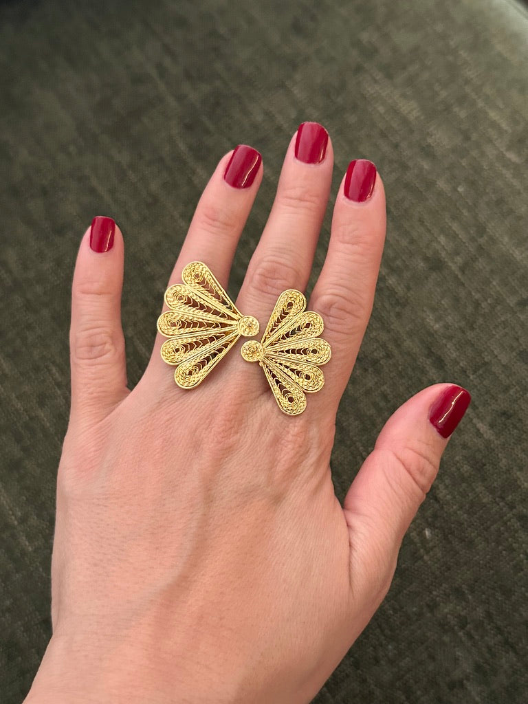 Ala Filigrana Statement Ring | Colombian Filigree Wing Ring