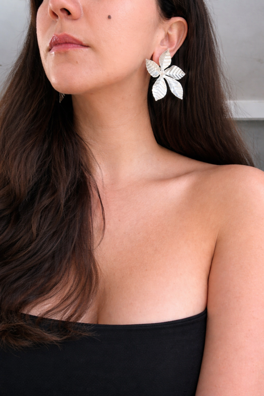 Aretes Flor Tropical