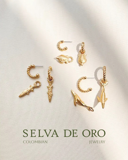 Magdalena Removable Charm Hoop Earrings - From Entrelazos