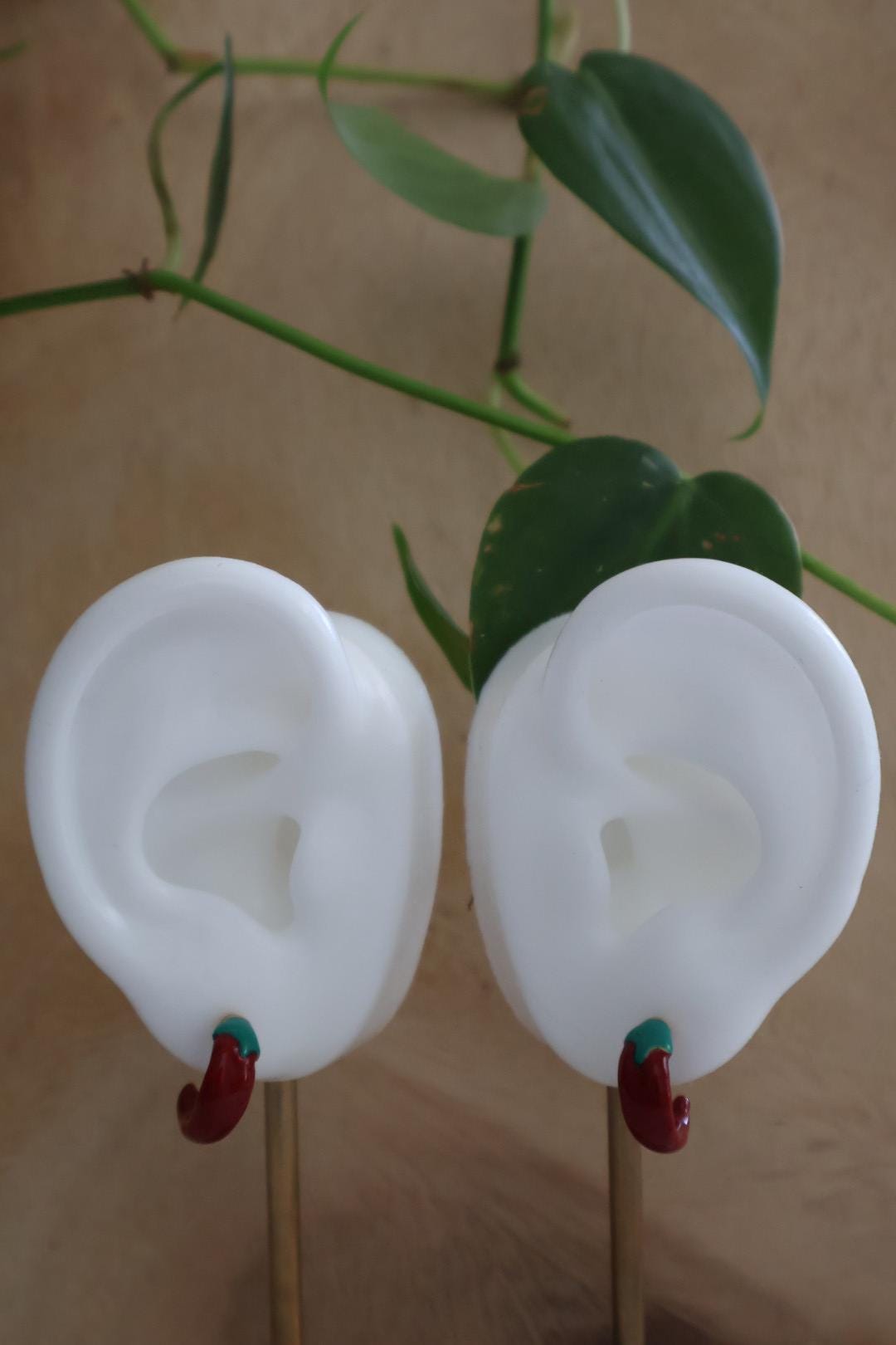 Chili Pepper Hoop Earrings