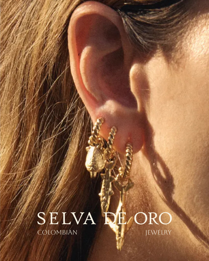 Magdalena Removable Charm Hoop Earrings - From Entrelazos