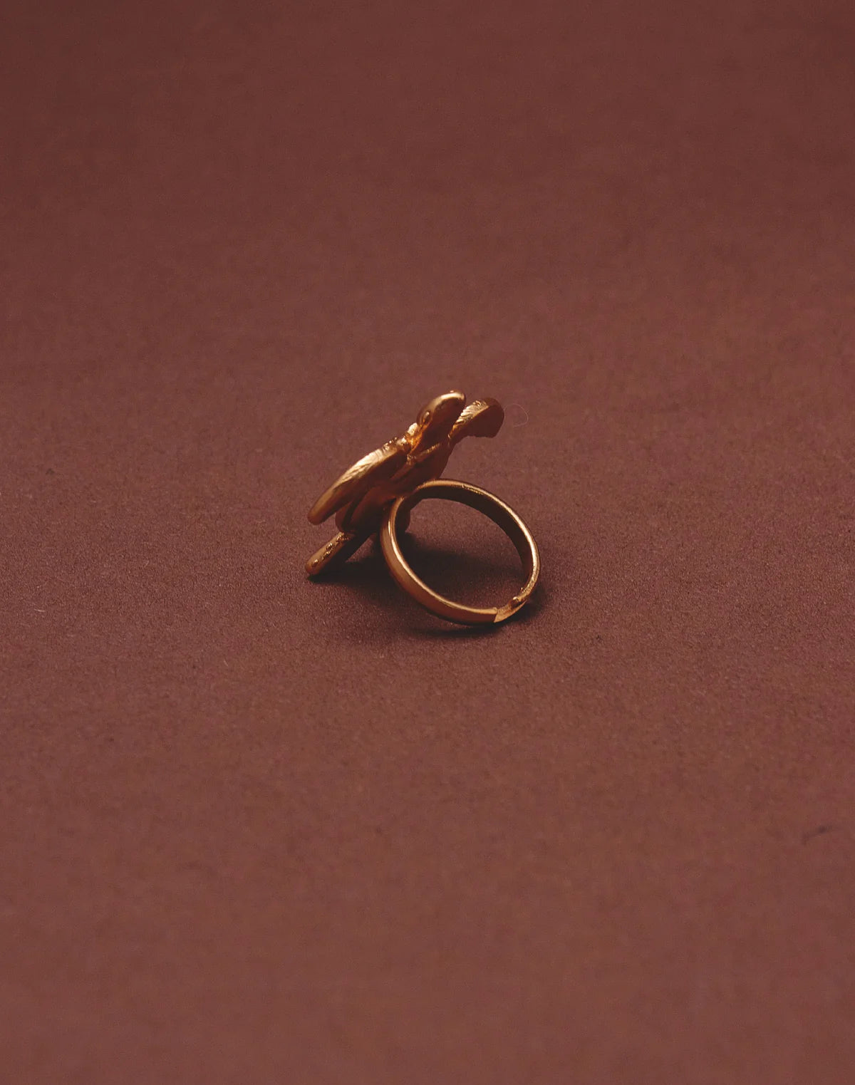 Sea Turtle Statement Ring by Entrelazos