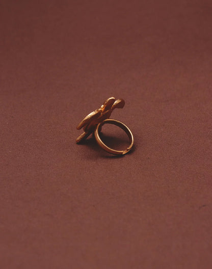 Sea Turtle Statement Ring by Entrelazos