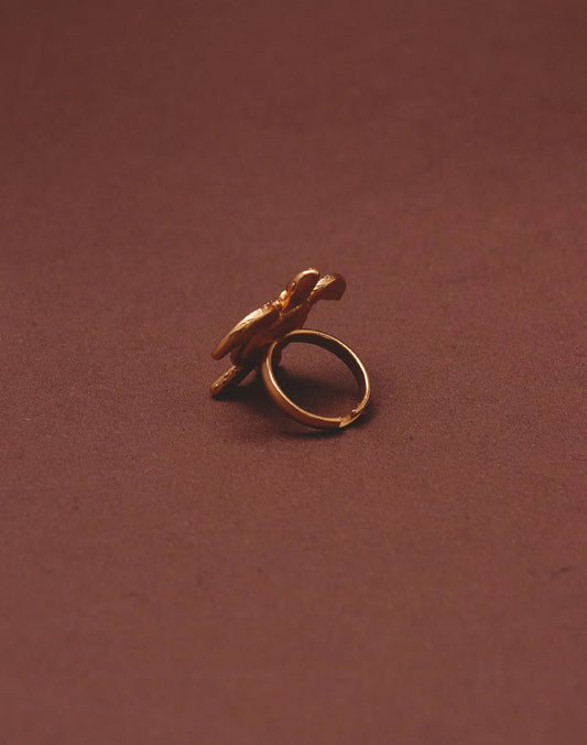 Sea Turtle Statement Ring by Entrelazos