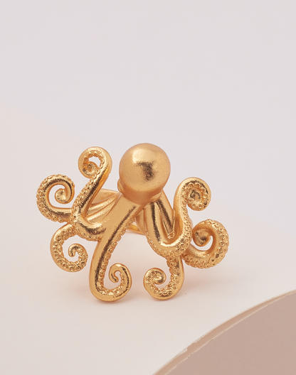 Pulpo de Oro Statement Ring