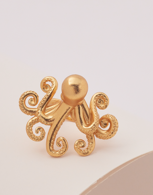 Pulpo de Oro Statement Ring