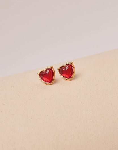 Carmesi Studs by Entrelazos
