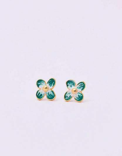 Fiore Studs by Entrelazos - Red, Green or Blue