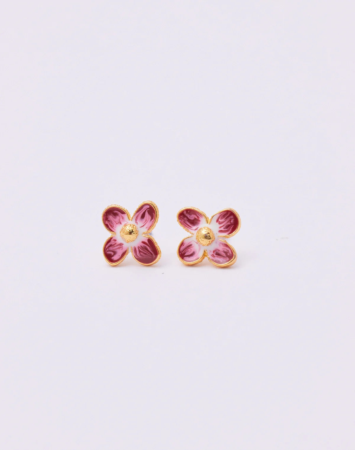Fiore Studs by Entrelazos - Red, Green or Blue
