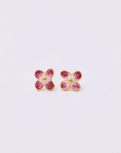 Fiore Studs by Entrelazos - Red, Green or Blue
