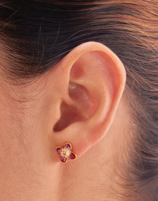 Fiore Studs by Entrelazos - Red, Green or Blue