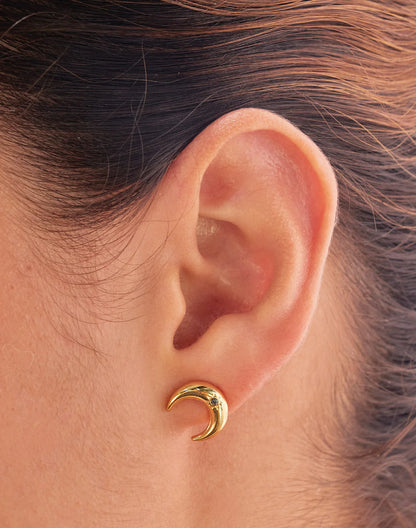 Crystal Luna Studs by Entrelazos
