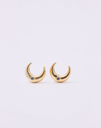 Crystal Luna Studs by Entrelazos