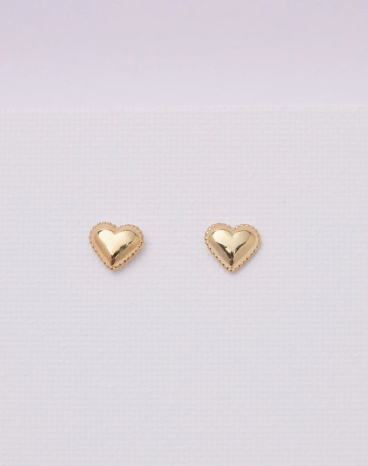 Mini Corazon Studs by Entrelazos