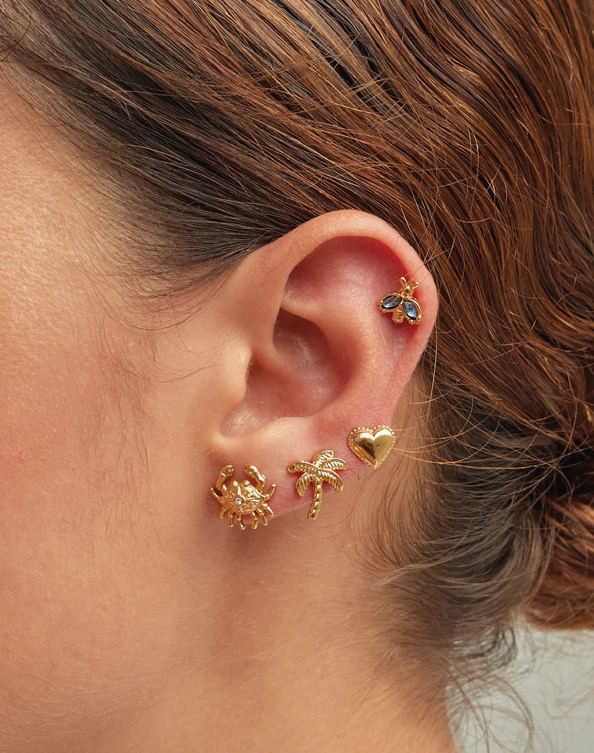 Palmera Studs by Entrelazos