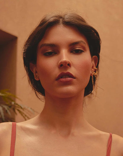 Bengal Tiger Statement Earrings by Entrelazos