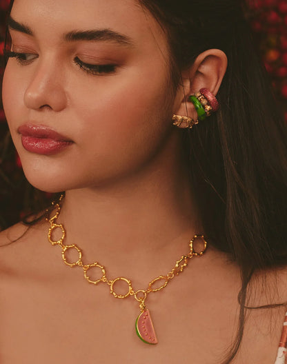 Fruta Fresca - Watermelon Charm Necklace