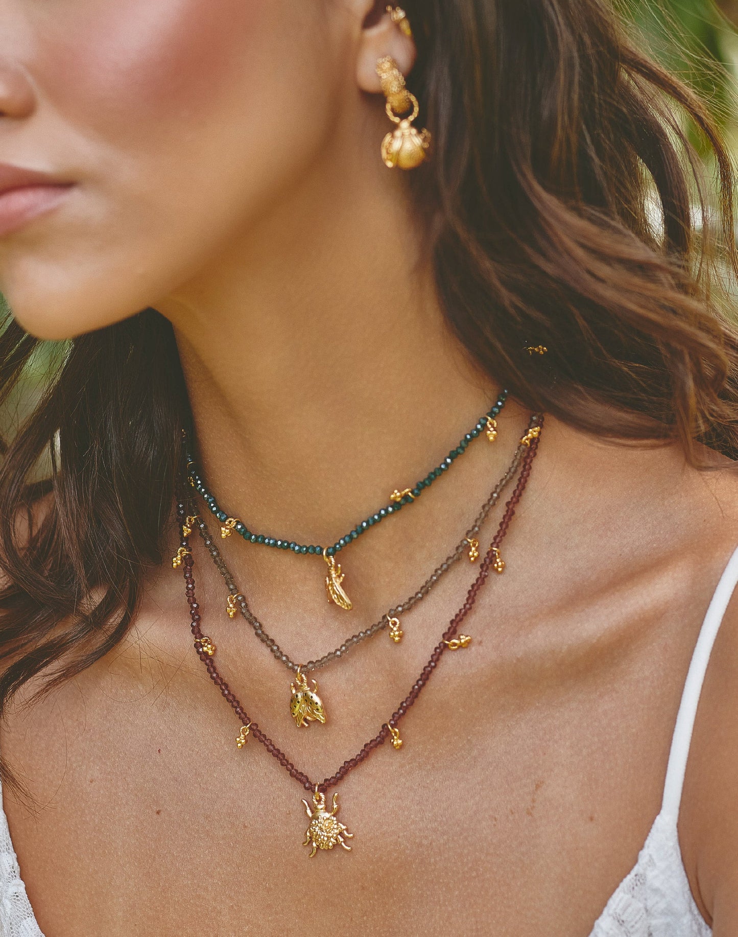 Entrelazos Mariquita Necklace – Lucky Ladybug Charm