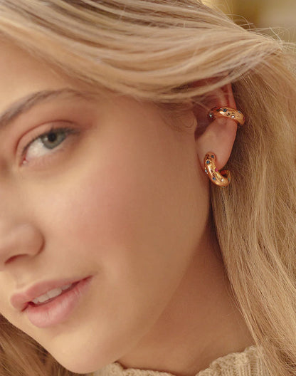 Entrelazos Bold Cromantic Earcuff – Celestial Gold Cuff