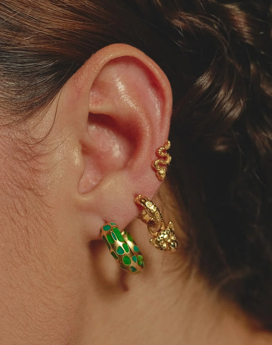 Entrelazos Camuflado Earparty Set – Green Jungle Stack