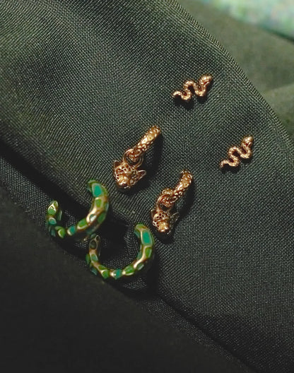 Entrelazos Camuflado Earparty Set – Green Jungle Stack