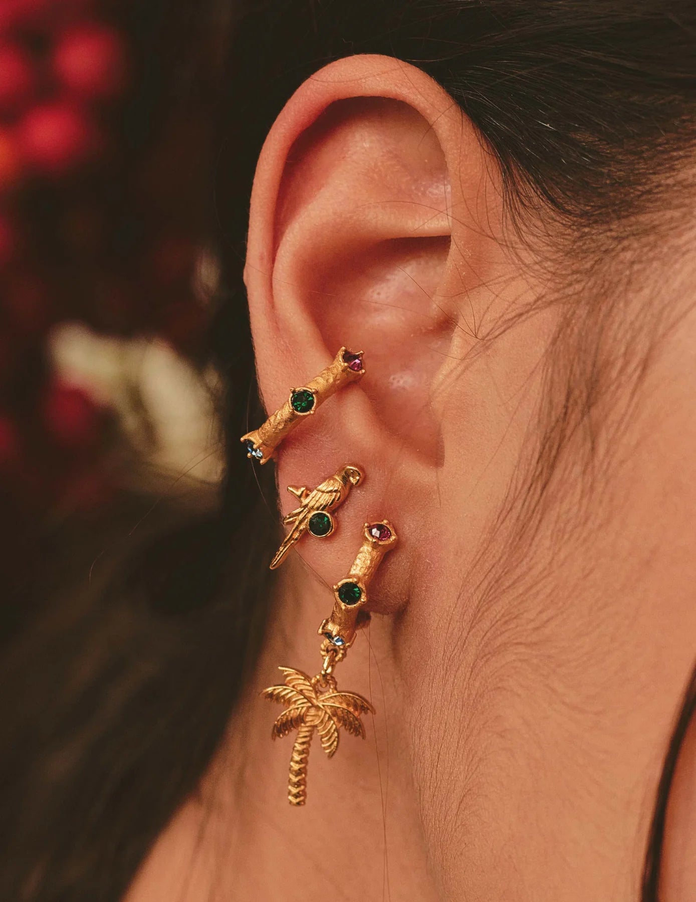 Trópico Ear Party - Hoops, Studs & Cuff