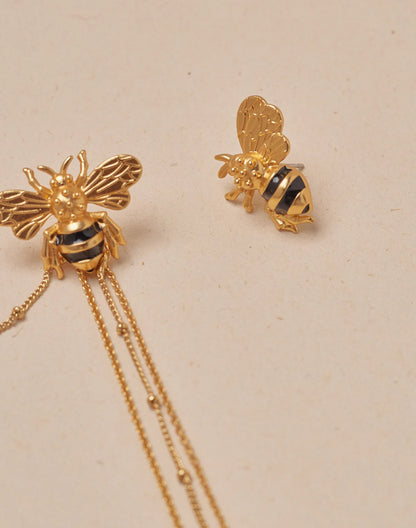 Abeja Reina del Retiro Earrings