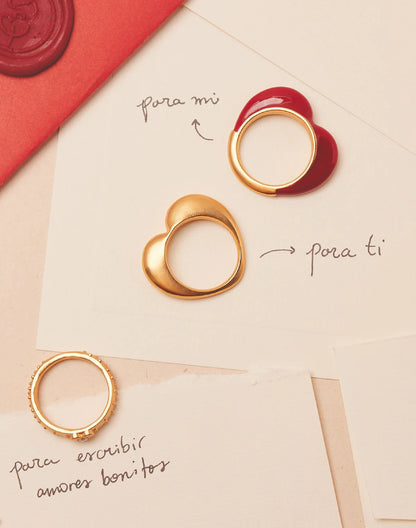 Corazón de Melón - 3 Rings Set