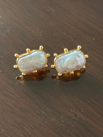 Luna Pearl Statement Studs (Pre-Order)