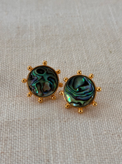 Abalone Shell Stud Earrings