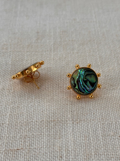 Abalone Shell Stud Earrings