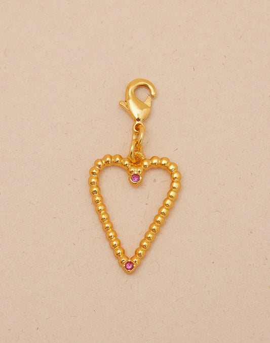 Mini Charm Twisted Heart by Entrelazos