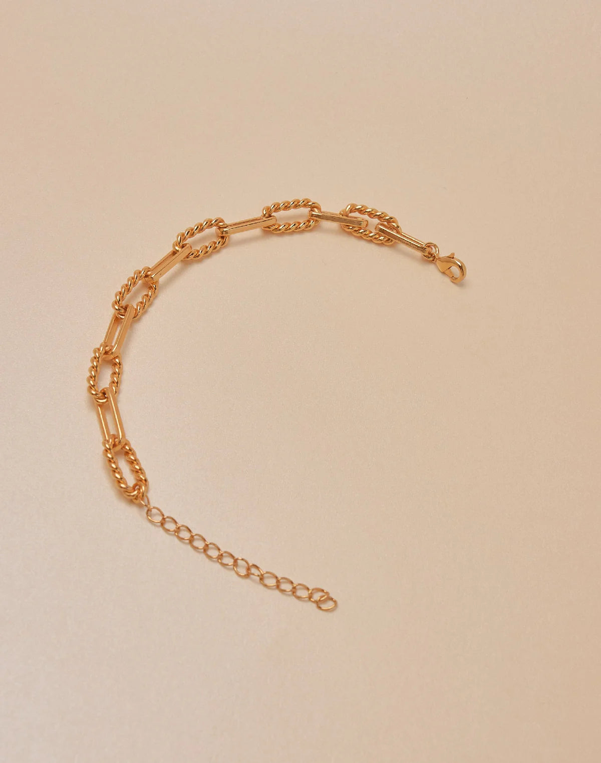 Lotus Paperclip Chain Bracelet by Entrelazos