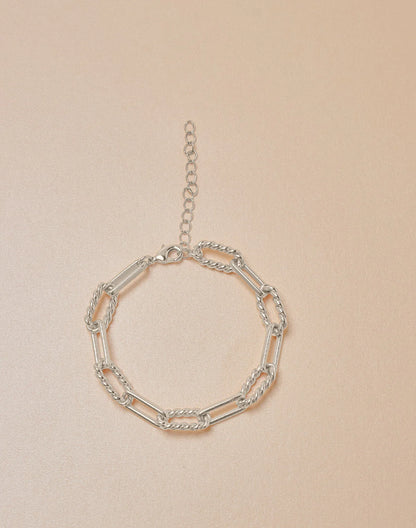 Lotus Paperclip Chain Bracelet by Entrelazos