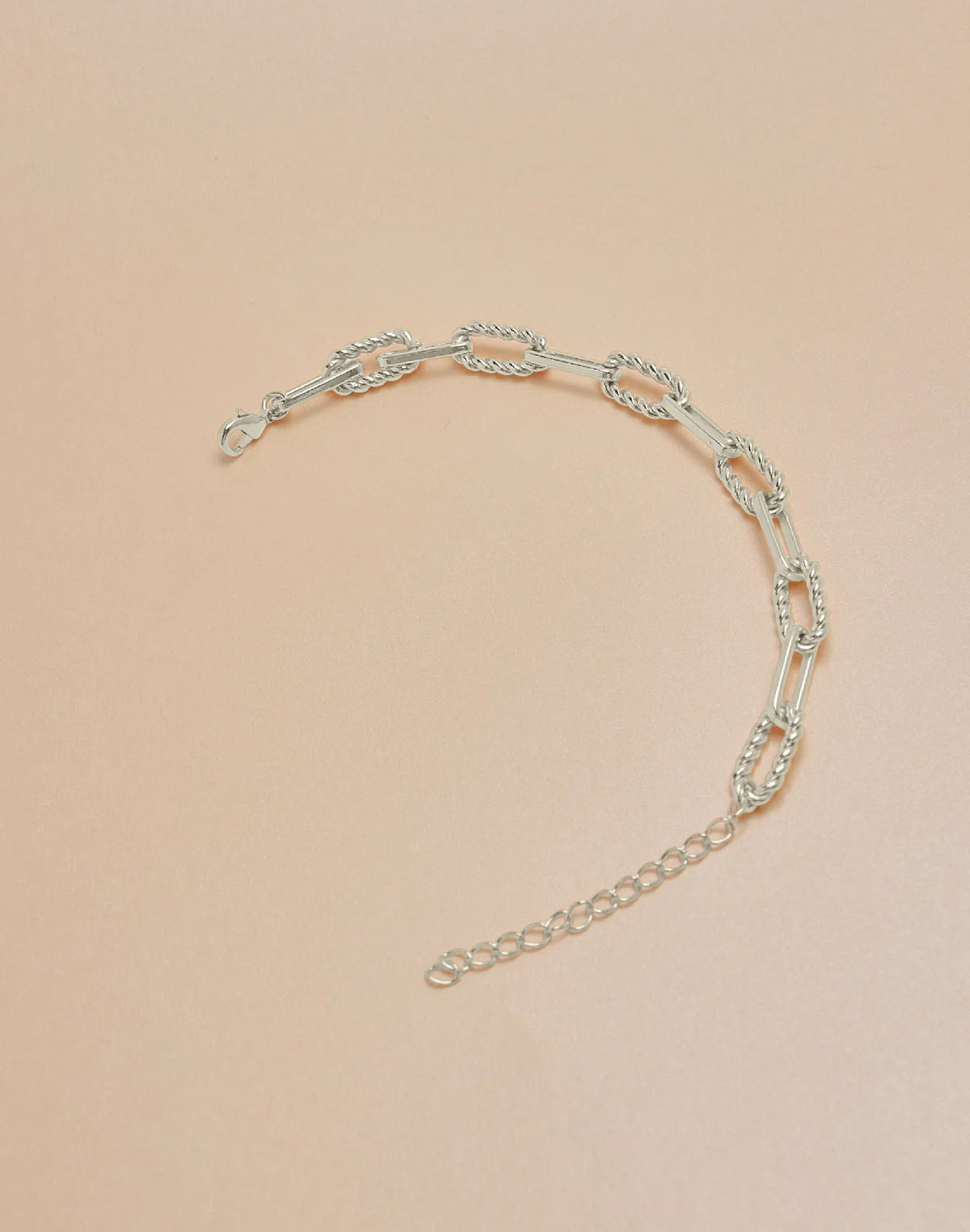 Lotus Paperclip Chain Bracelet by Entrelazos