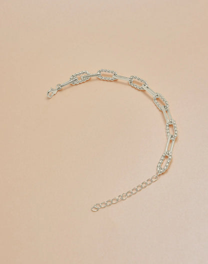 Lotus Paperclip Chain Bracelet by Entrelazos