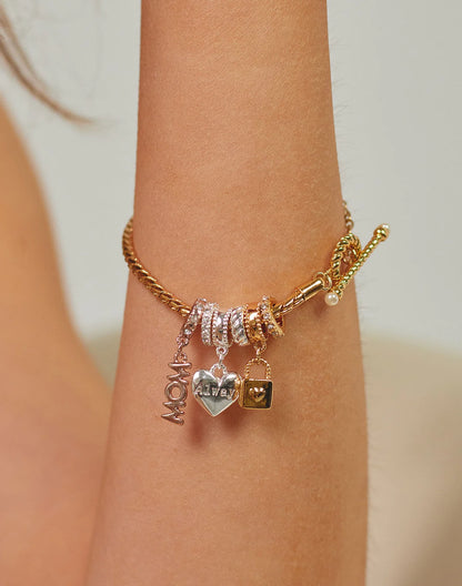 Mom Charms Bracelet by Entrelazos