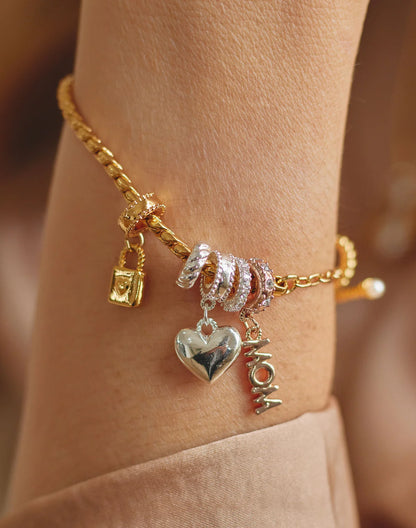 Mom Charms Bracelet by Entrelazos