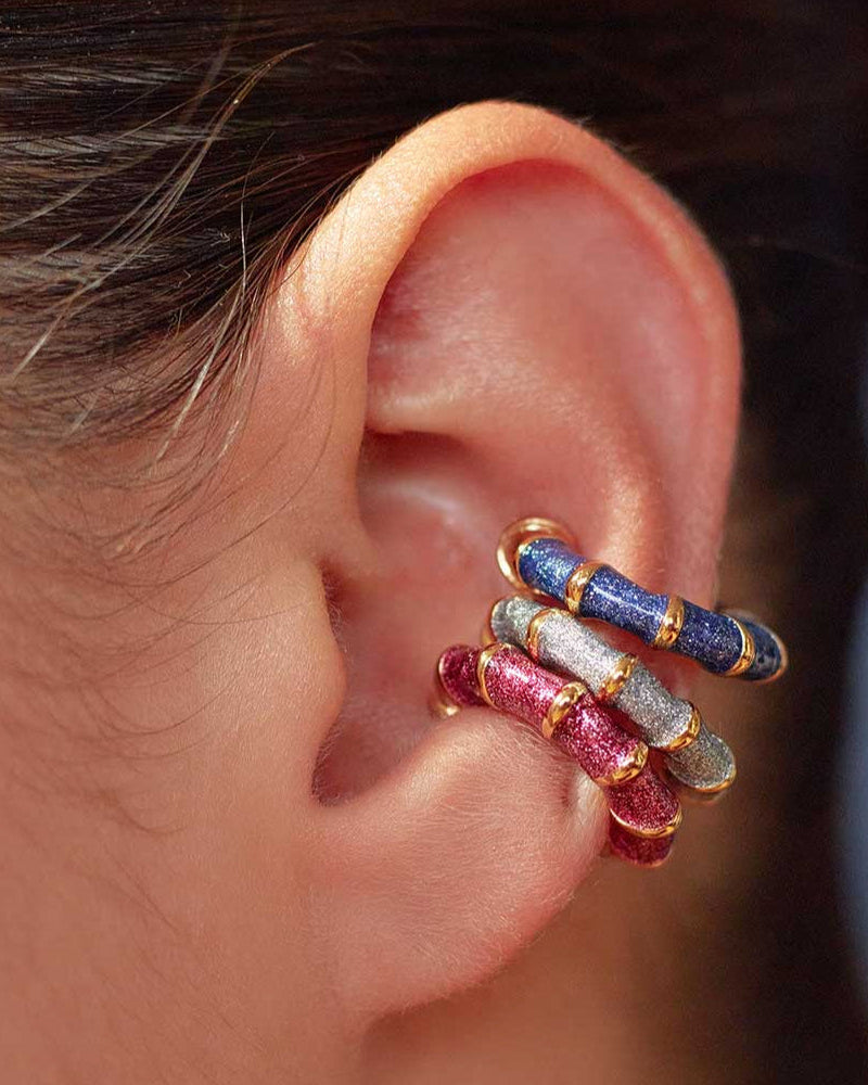 Stardust Ear Cuffs - Blue, Silver or Pink