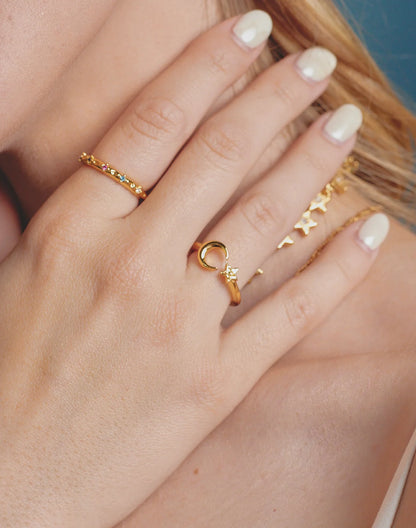 Moonchild Set of 2 Rings by Entrelazos