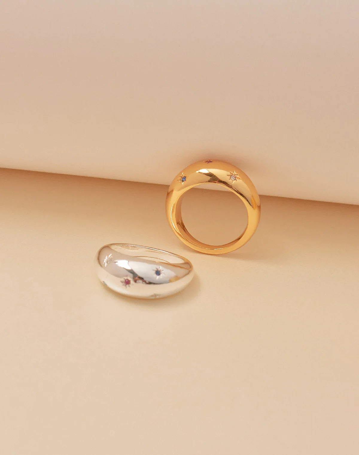 Anillo Selene - Crystal Ring | 24k Gold & Silver Plated