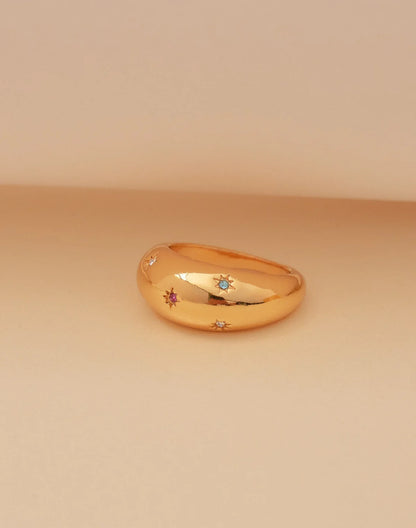 Anillo Selene - Crystal Ring | 24k Gold & Silver Plated